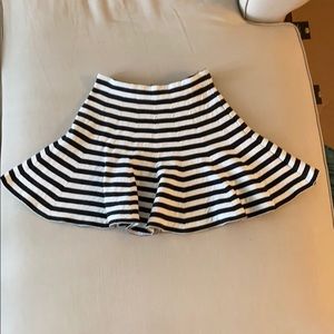 Black and white striped Hippie Love skirt